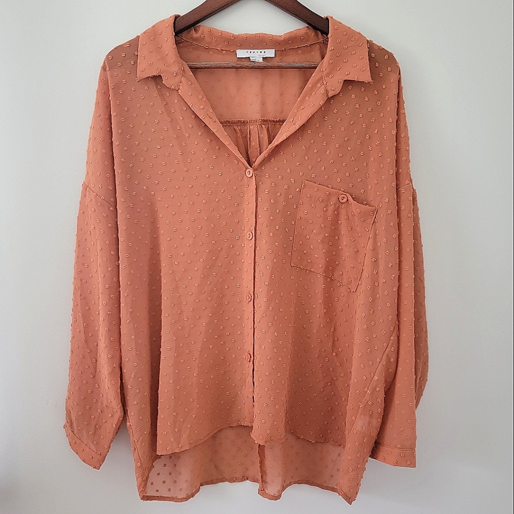 FAVLUX Large Button Down Blouse